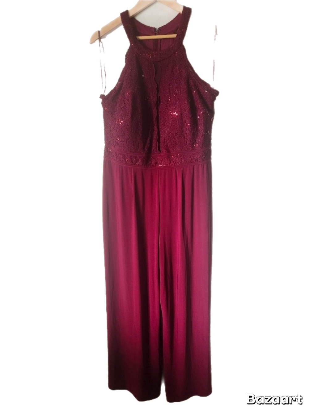 Jumpsuit NW Woman Burgundy Size 16w